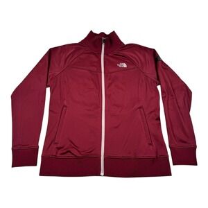 The North Face Jacket Womens XL Burgundy Full Zip Fleece Lined Athletic